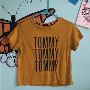 tommy semi-cropped top